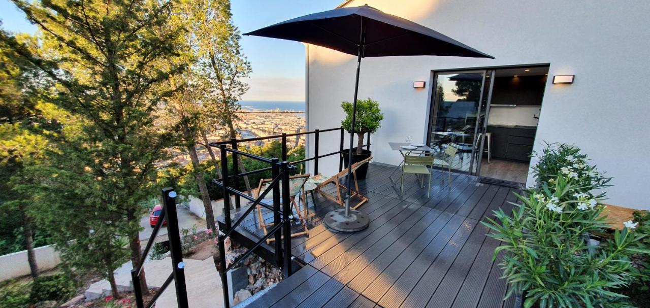 Le Rouquier Studio Terrasse, Vue Exceptionnelle, Climatisation แซ็ต ภายนอก รูปภาพ